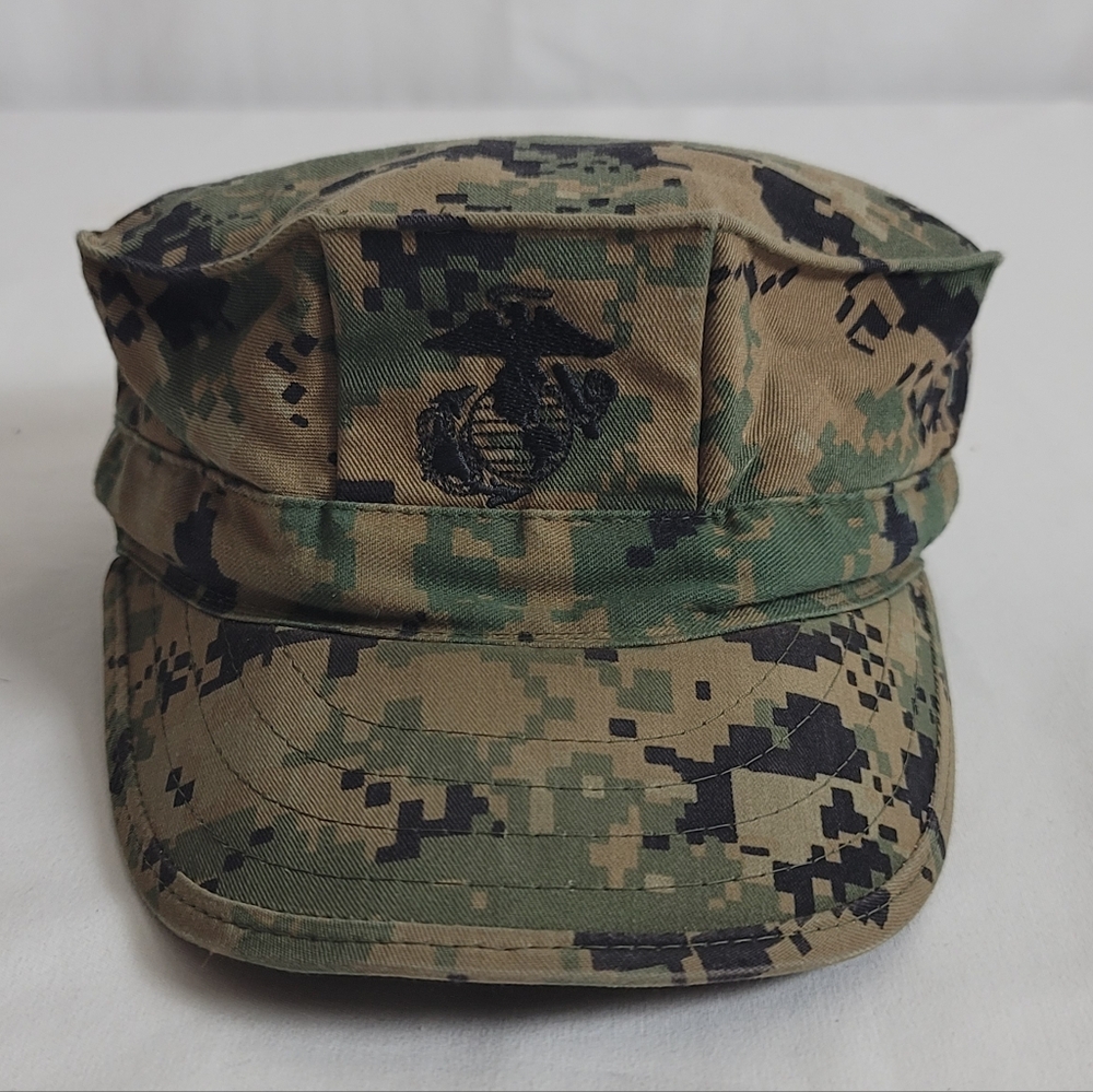 US Marine Corps USMC 8 Point Hat SMALL Woodland MARPAT Digital Camo Utility Cap